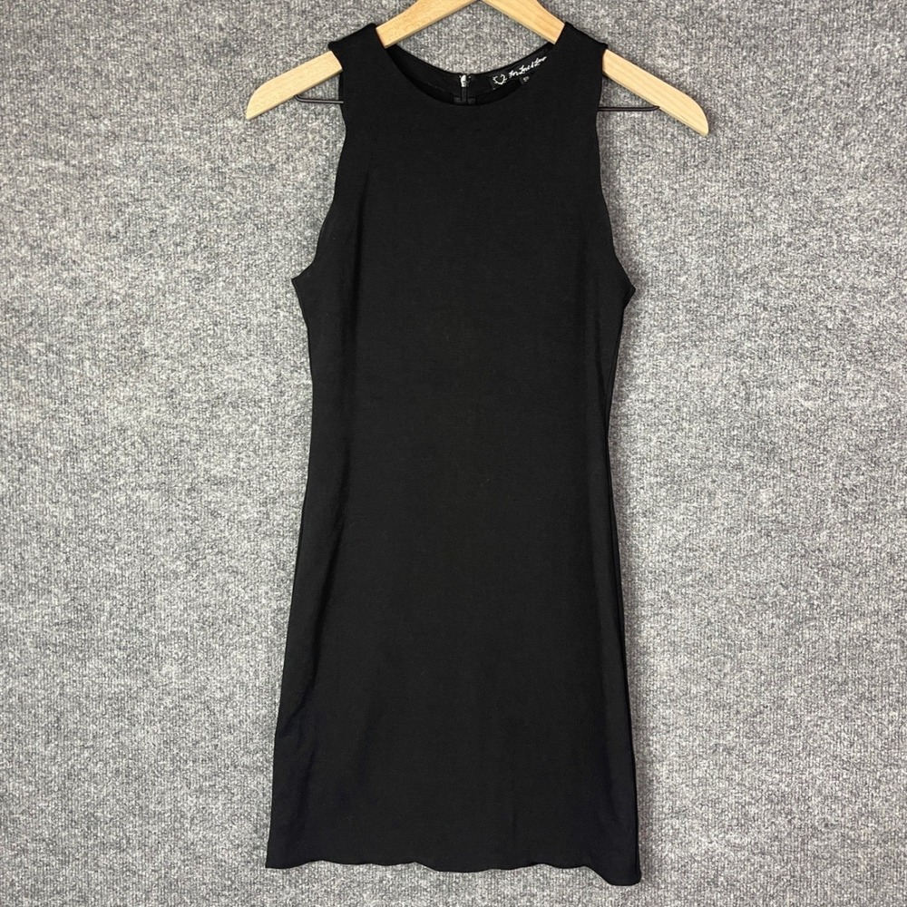 For Love & Lemons Mini Dress Womens Small Black Sleeveless Bodycon